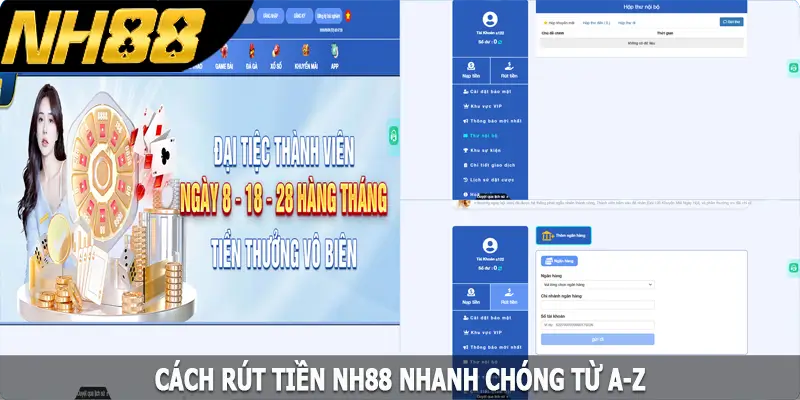 Cách rút thưởng NH88 nhanh chóng từ A-Z