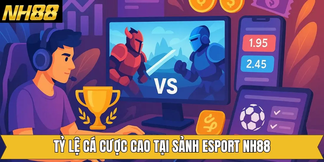 Esports NH88 nổi bật với mức thưởng cạnh tranh